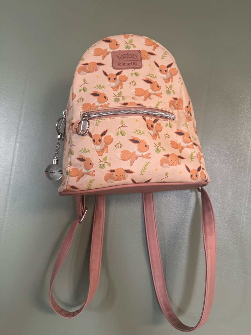 Loungefly Pink Eevee Pattern Mini Backpack for Kids